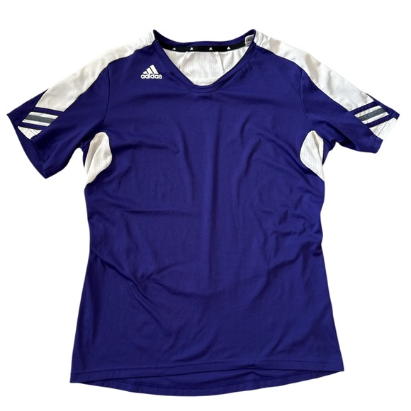 Adidas ClimaCool Vented Purple Athletic Short Sleeve Shirt, Women’s XL - Picture 1 of 7